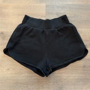 Victoria’s Secret On Point Fleece Black Sweatshorts Lounge Pocket